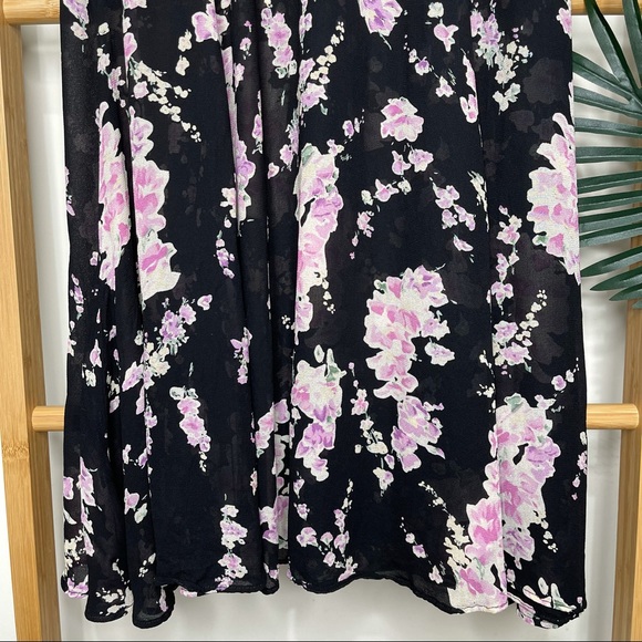 SOLD Reformation Black Pink Floral Adularia Dress - Picture 7 of 14